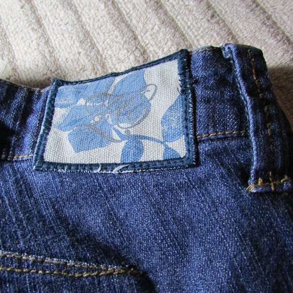 Z Cavaricci Hi Waist Embellished Boot Cut Jeans - Picture 5 of 10